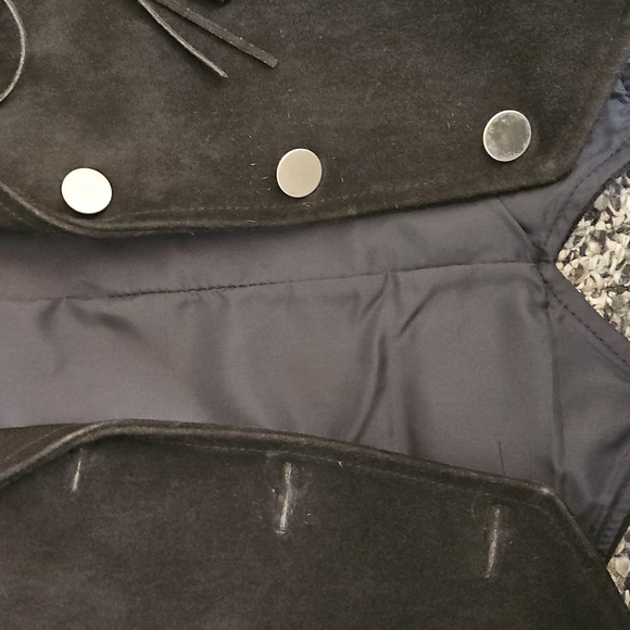 Vintage Pioneer Wear Black Suede Fringe Jacket - Picture 5 of 6